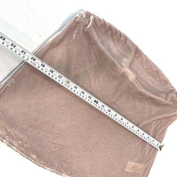 ~ NEW* Anthropologie Lg Tilda Strapless Top Velvet, Lt Mauve Muted Grayish Blush - Picture 9 of 15